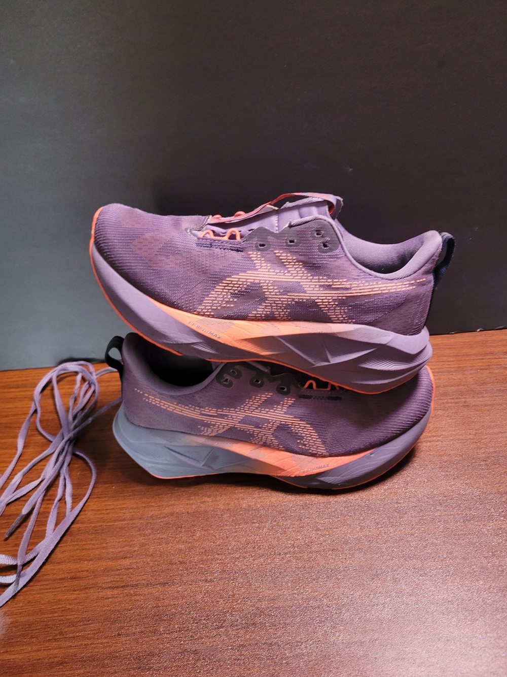 ASICS Women’s Purple Running Shoes with Coral Accent Size 7